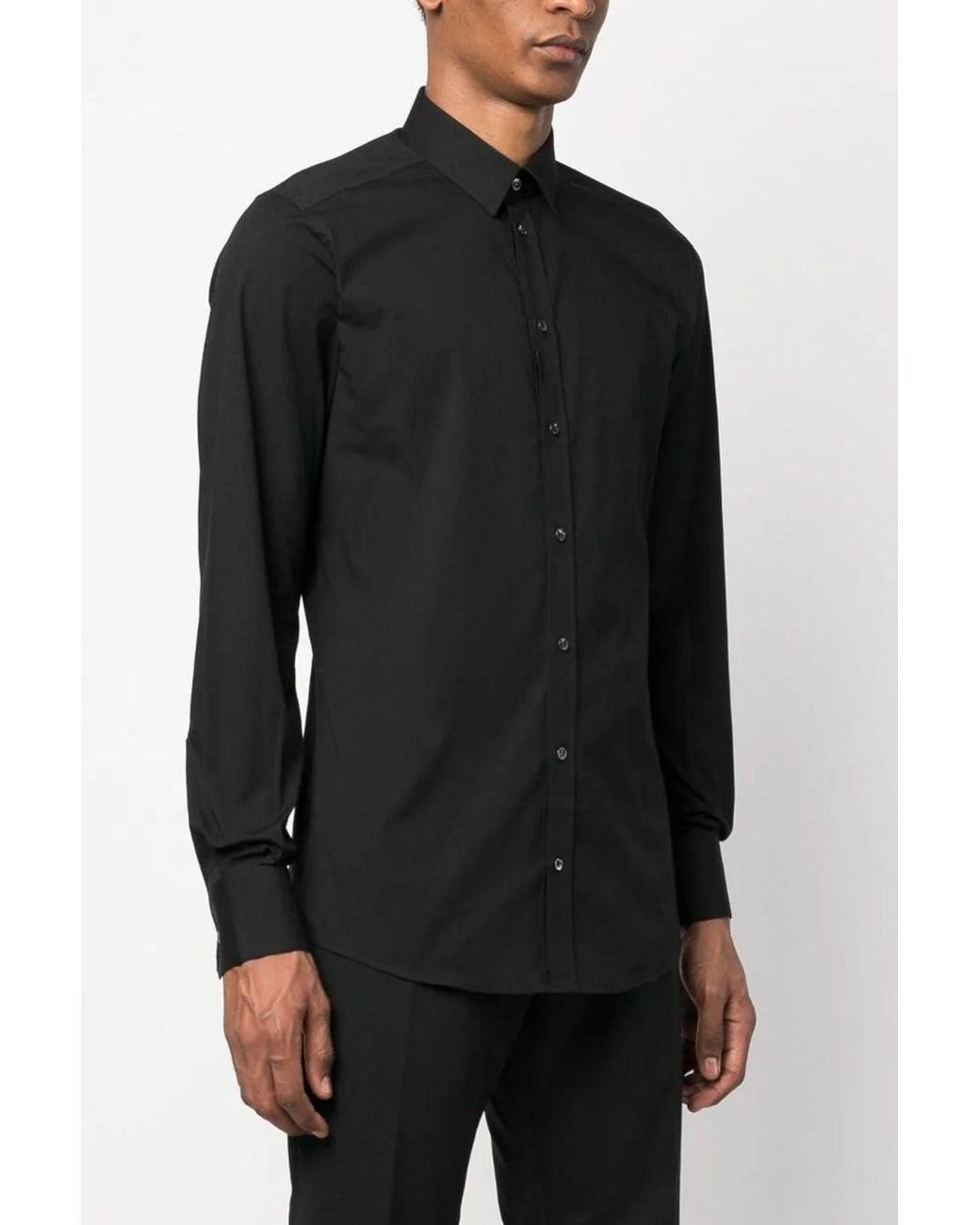 Dolce & Gabbana Black Shirt 'Dg Essential' for men