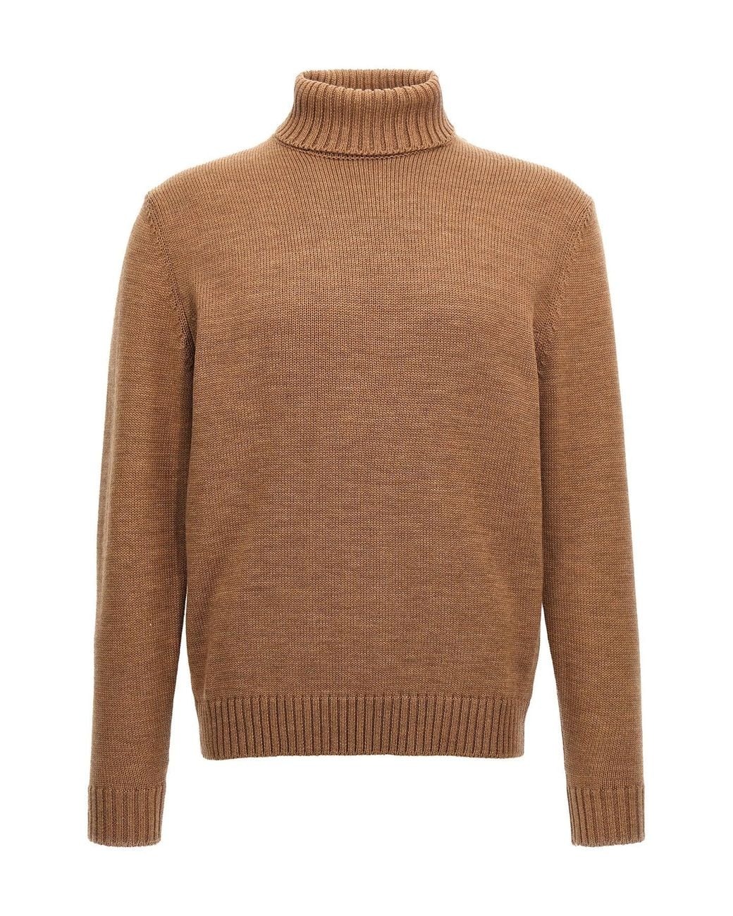 Zanone Brown 'Dolce Vita' Sweater for men