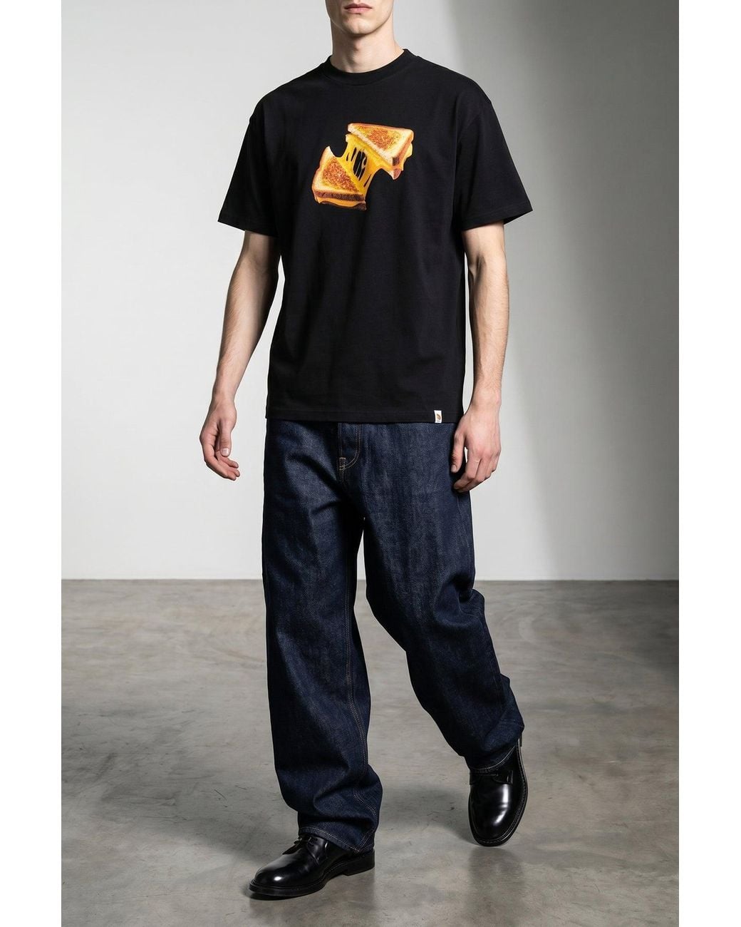 Carhartt Black T-Shirt With Graphic Print for men