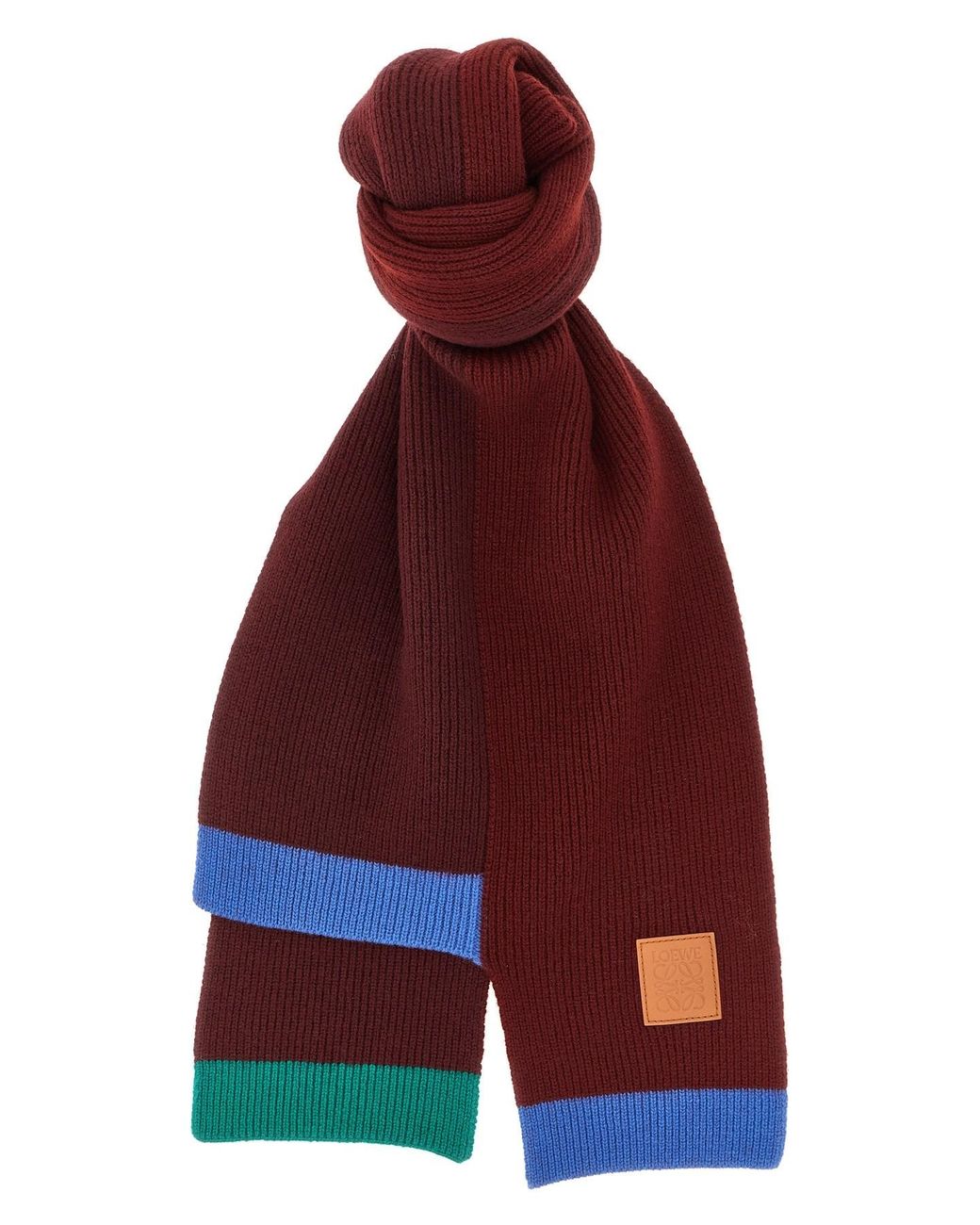 Loewe Red Wool Facemask Accessory