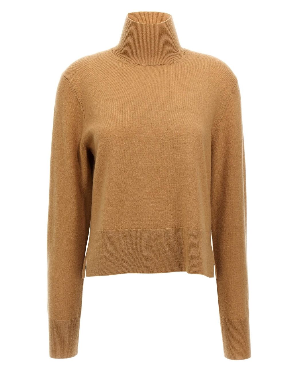 Totême Brown 'cropped Turtleneck' Turtleneck Sweater