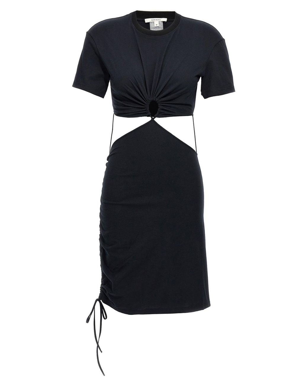 Nensi Dojaka Black Dress 'Cut-Out T-Shirt'