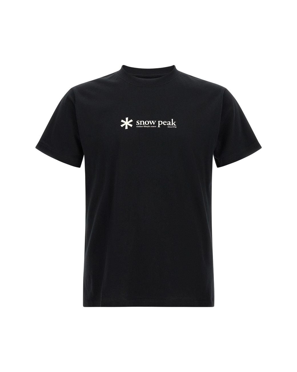 Snow Peak Black Logo T-Shirt for men