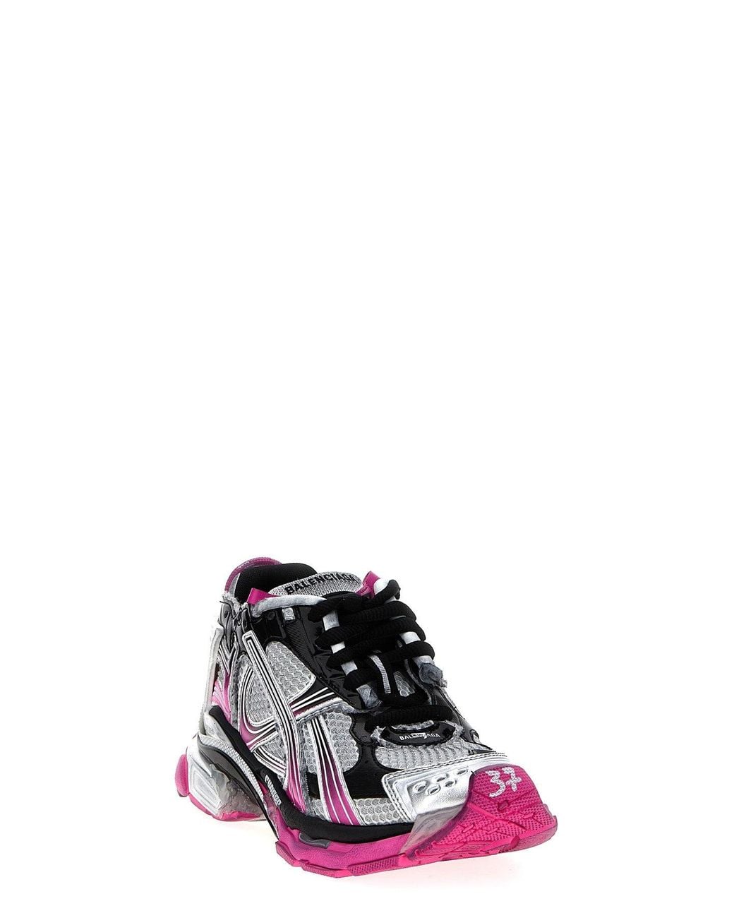 Balenciaga White 'Runner Gradient' Sneakers