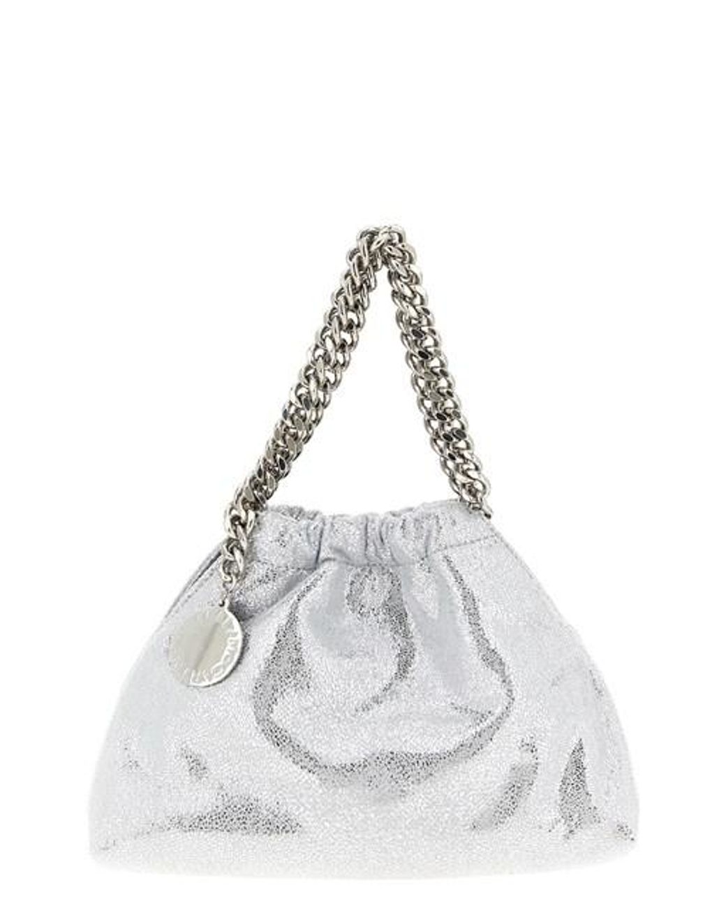Tracolla 'Falabella Mini Drawstring' di Stella McCartney in White