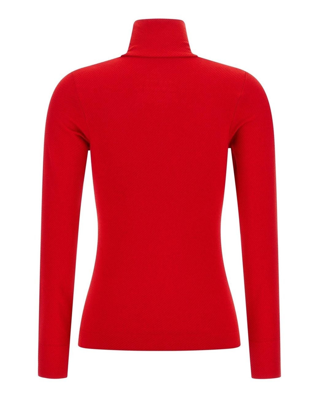 Perfect Moment Red Thermal Mock Neck Top