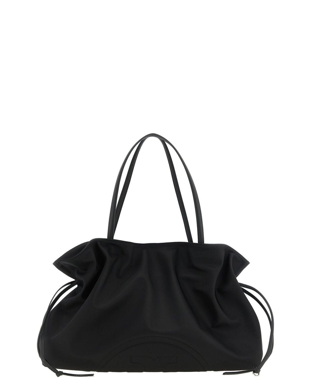 Tory Burch Black Ella Drawstring Shoulder Bag