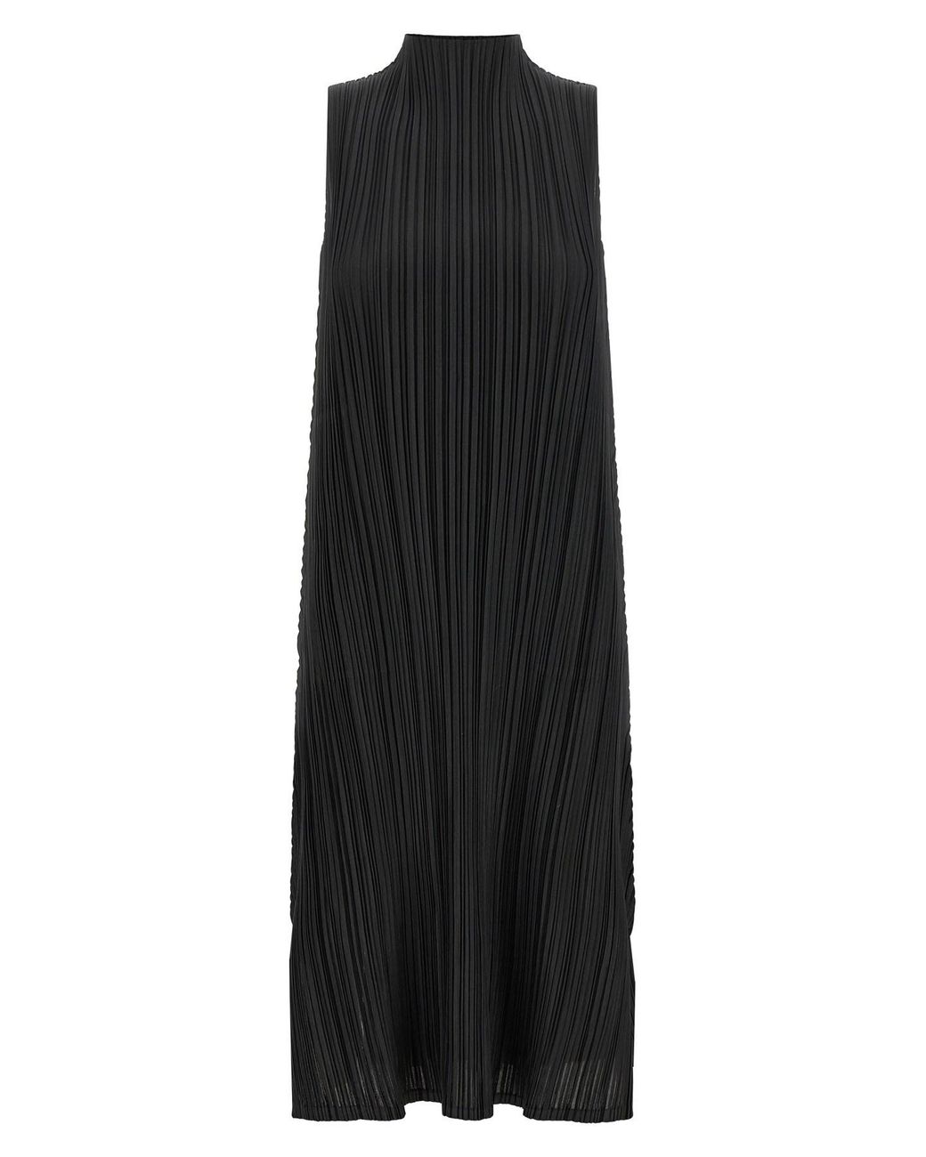 Pleats Please Issey Miyake Black 'mellow Pleats' Dress