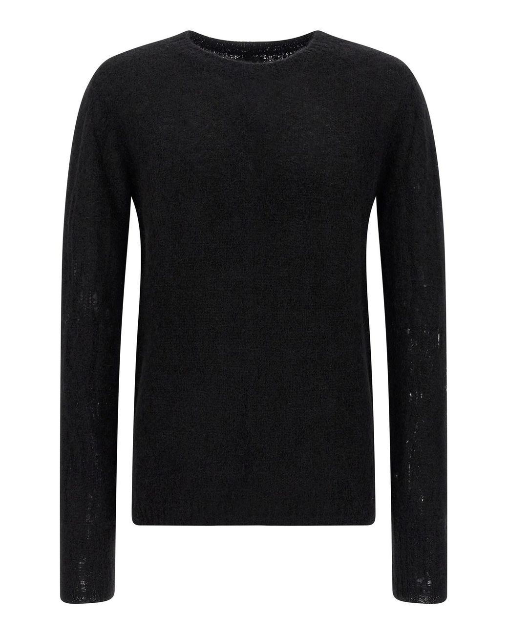 Thom Krom Black Alpaca Wool Sweater for men