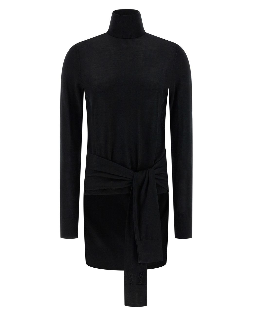 Totême Black 'double-sleeve' Turtleneck Sweater