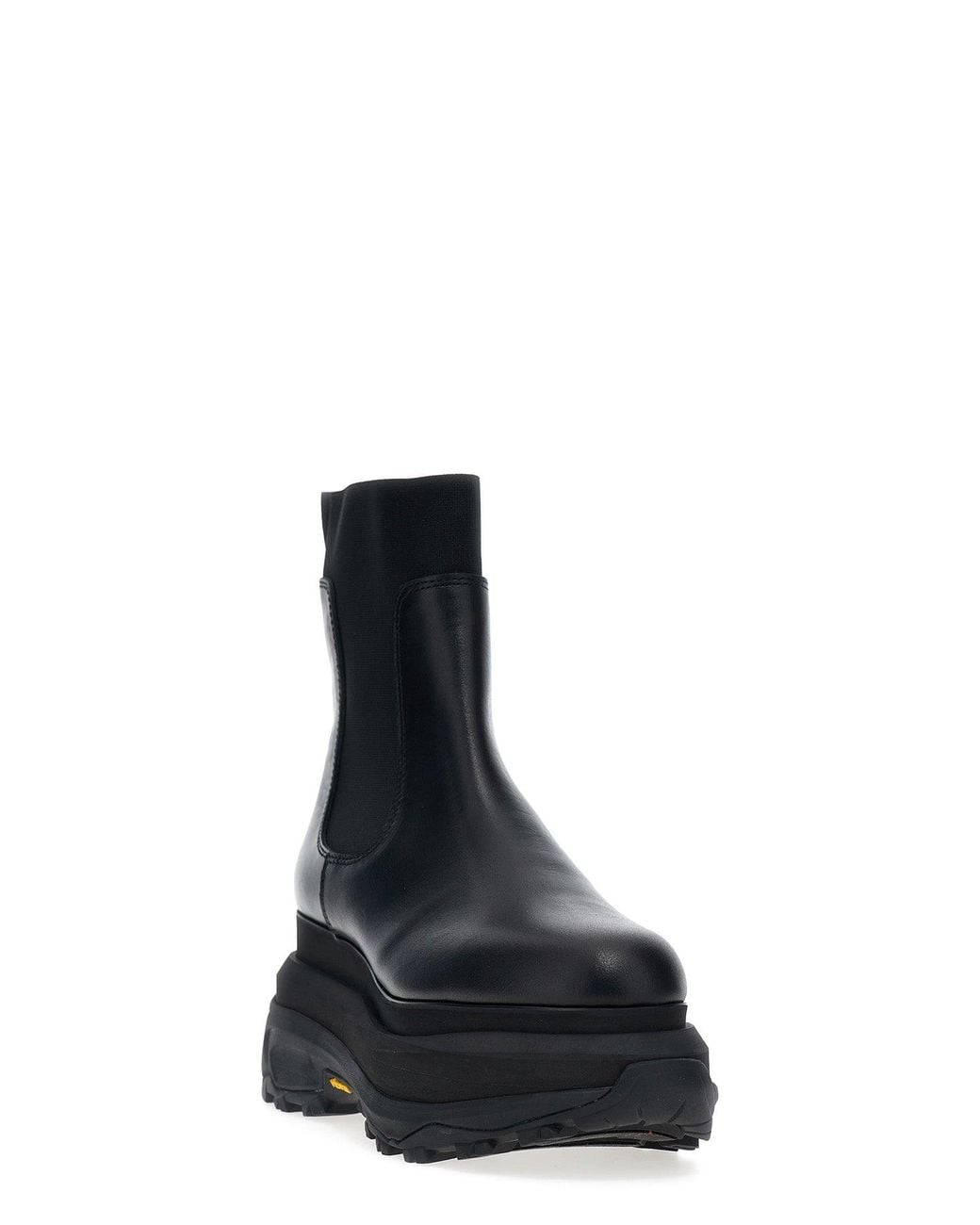 Sacai Black Ankle Boots 'Chelsea Boots Ag'