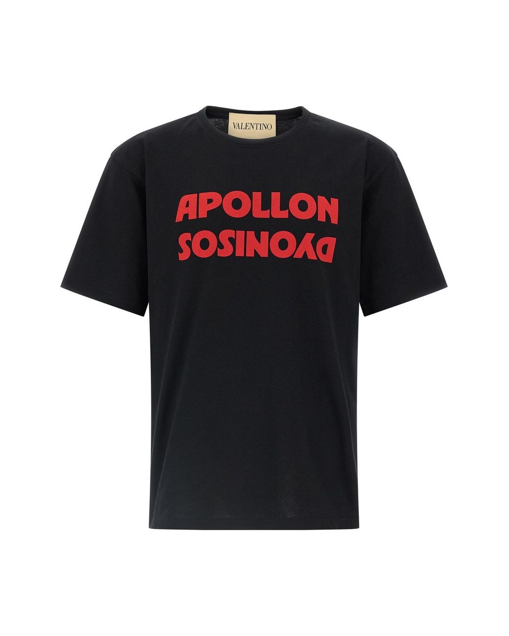 Valentino Garavani Black 'apollon/dyonisos' T-shirt for men
