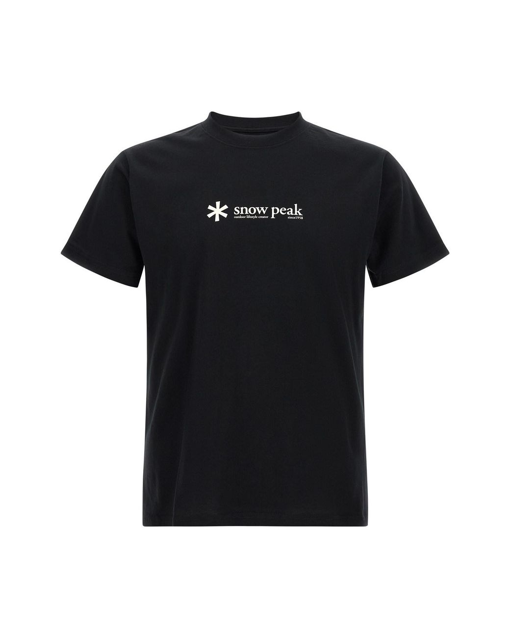 Snow Peak Black Logo T-shirt for men