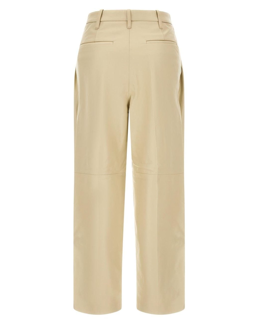 Co. Natural 'Pearl' Leather Trousers