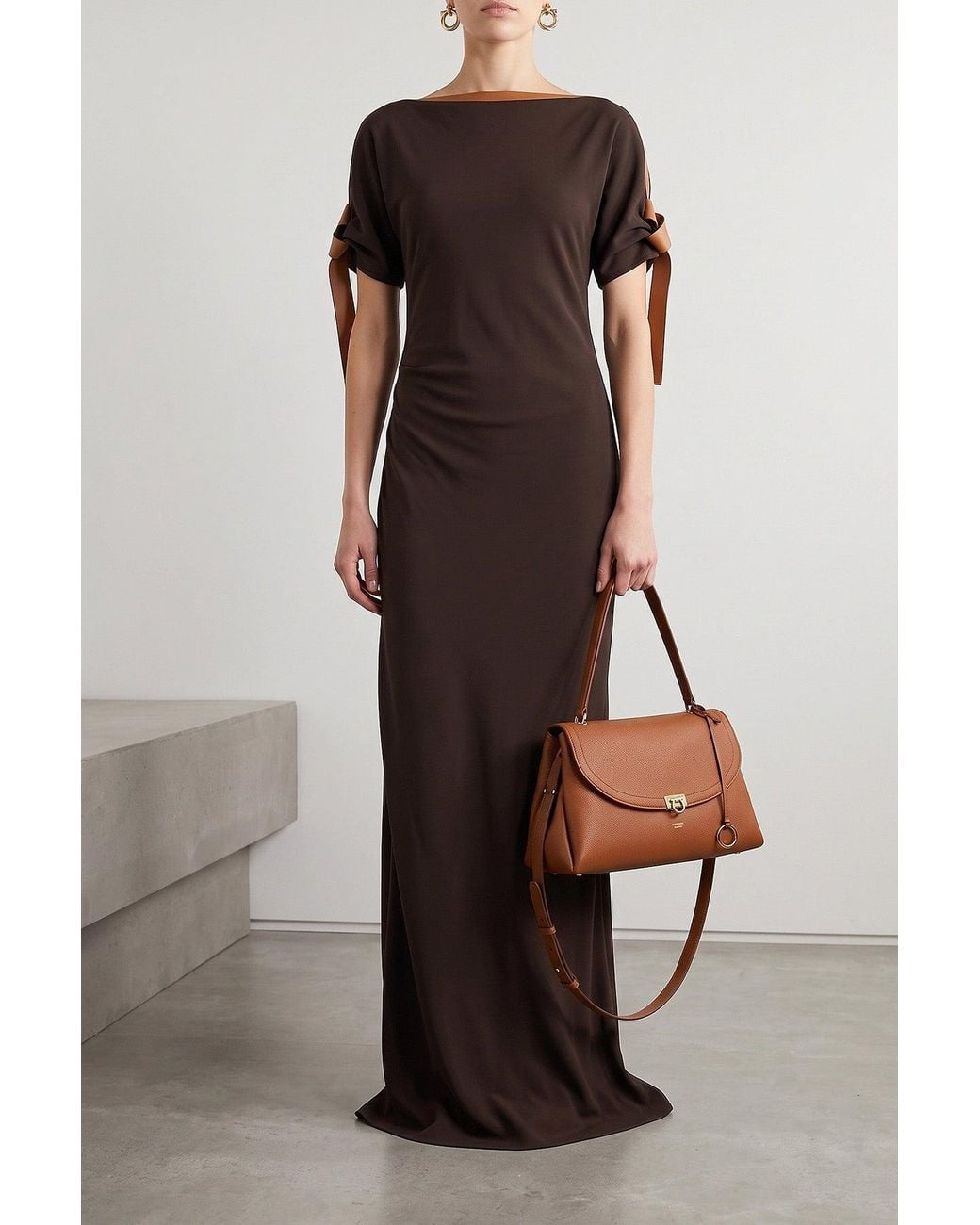 Borsa A Spalla Sofia 2026 (L) di Ferragamo in Brown