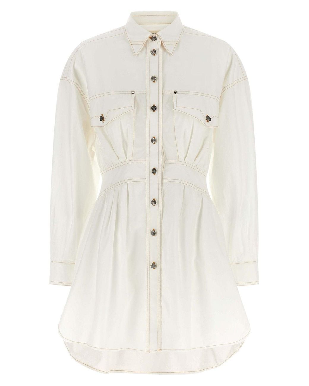 Versace White 'Medusa' Shirt Dress