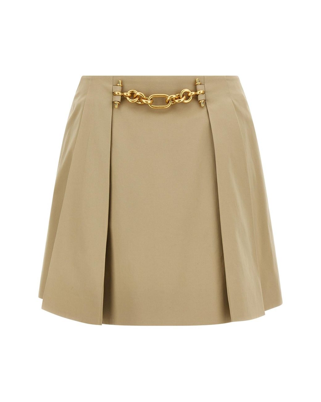 Balmain Natural Chain Skirt