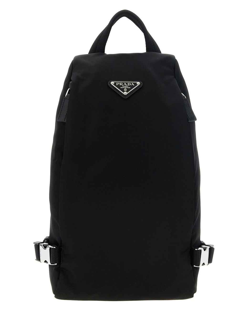 Prada Black Re-nylon One-shoulder Backpack for men