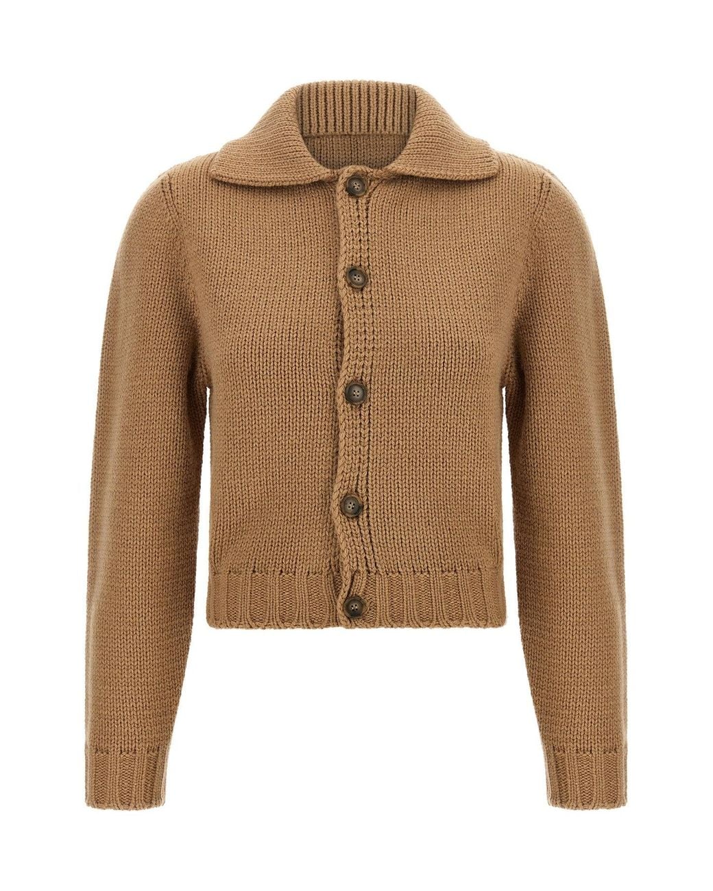 MM6 by Maison Margiela Natural Stitch Line Cardigan