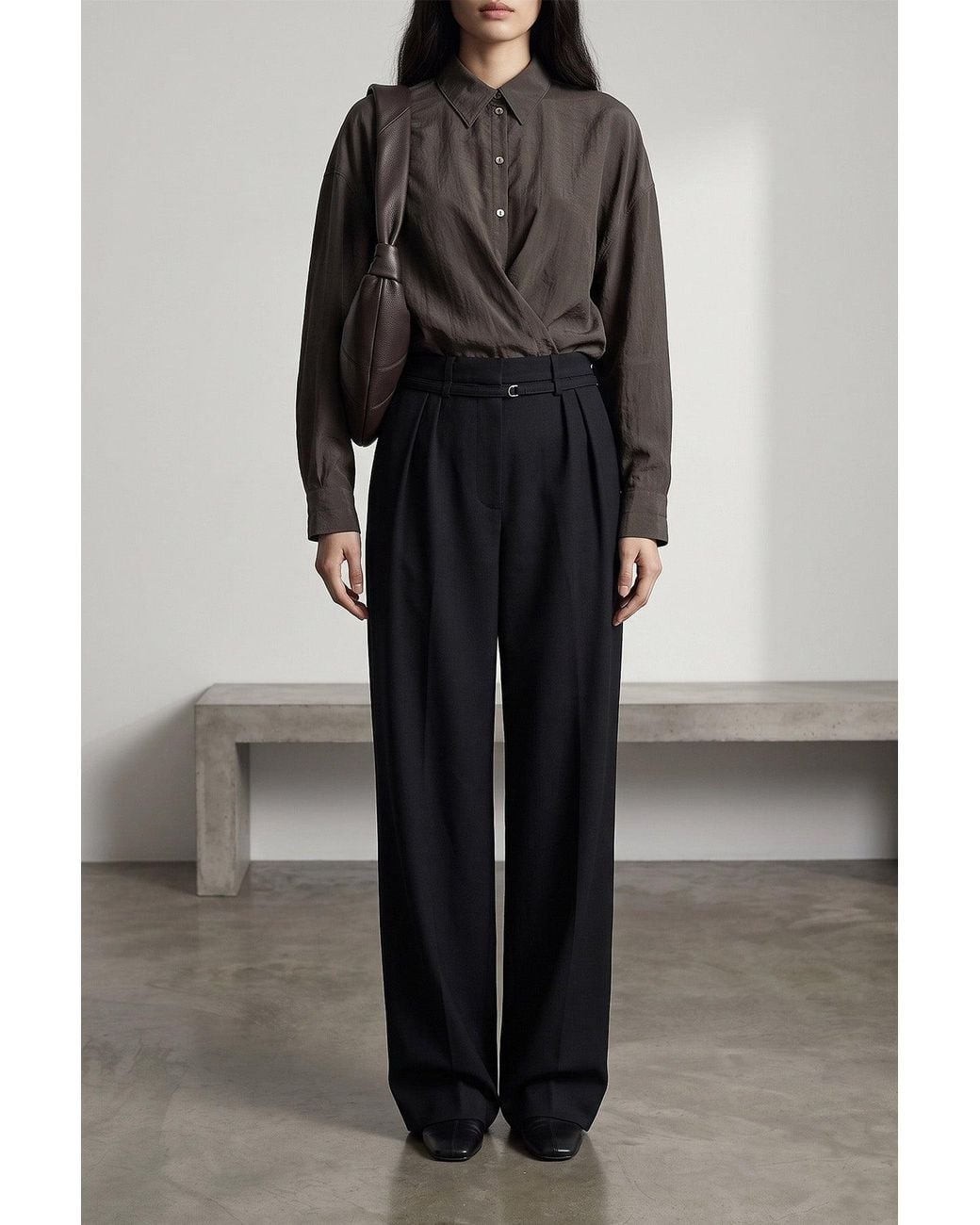 Lemaire Black The 'Twisted' Shirt