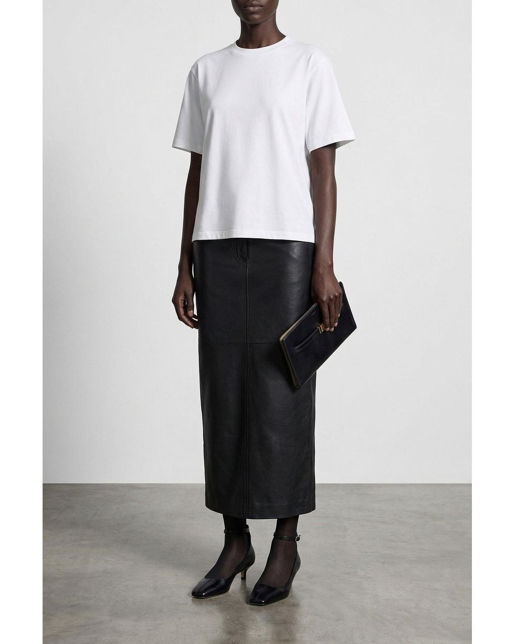 Totême Black Crossbody Bag With Belt Detail