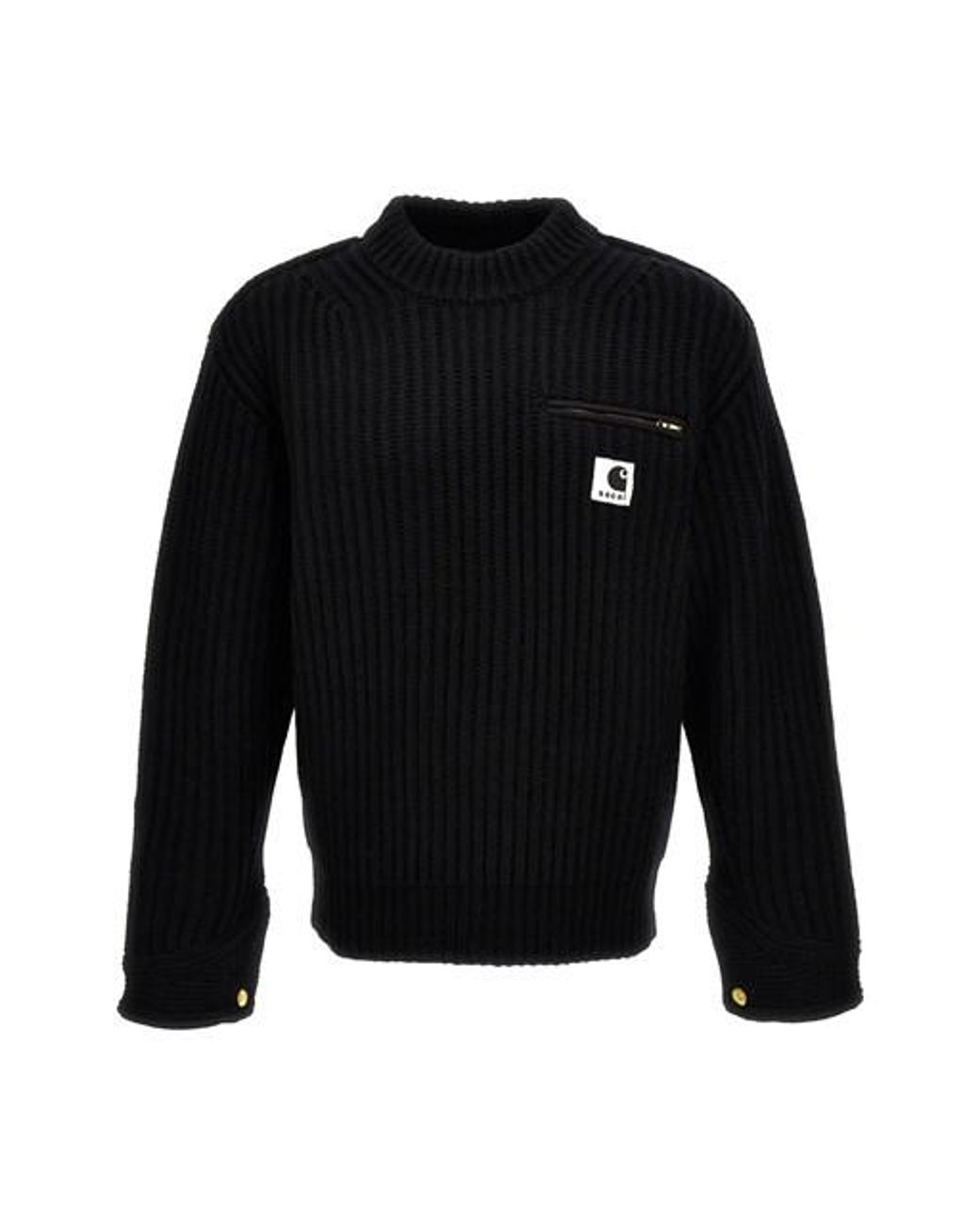 Sacai X Carhartt Wip Sweater in Black for Men | Lyst