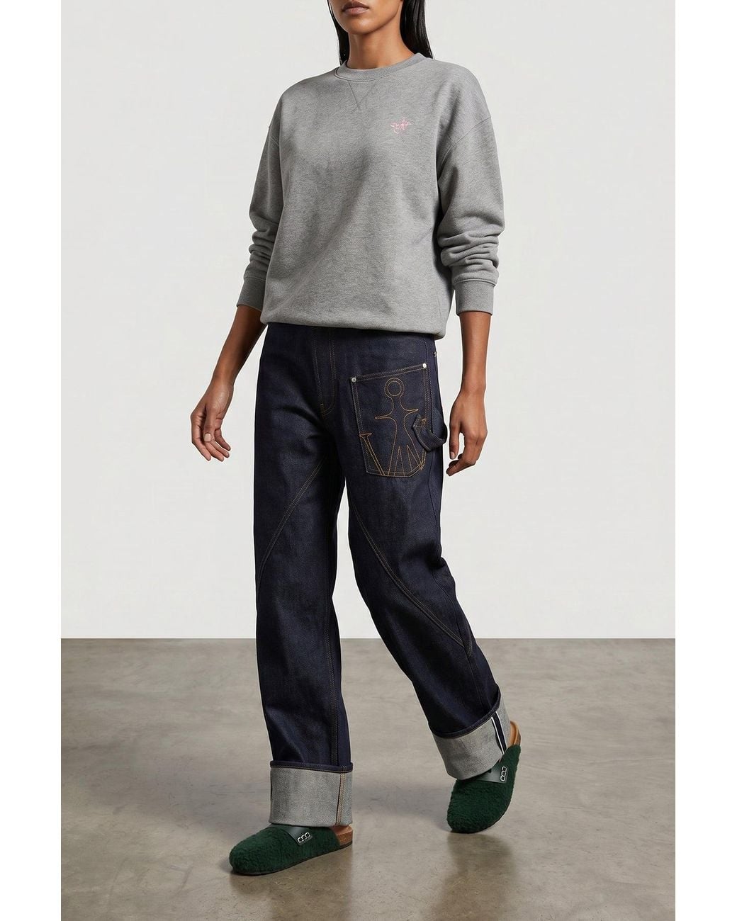 J.W. Anderson Gray J. W.Anderson 'Ribbon Anchor' Sweatshirt