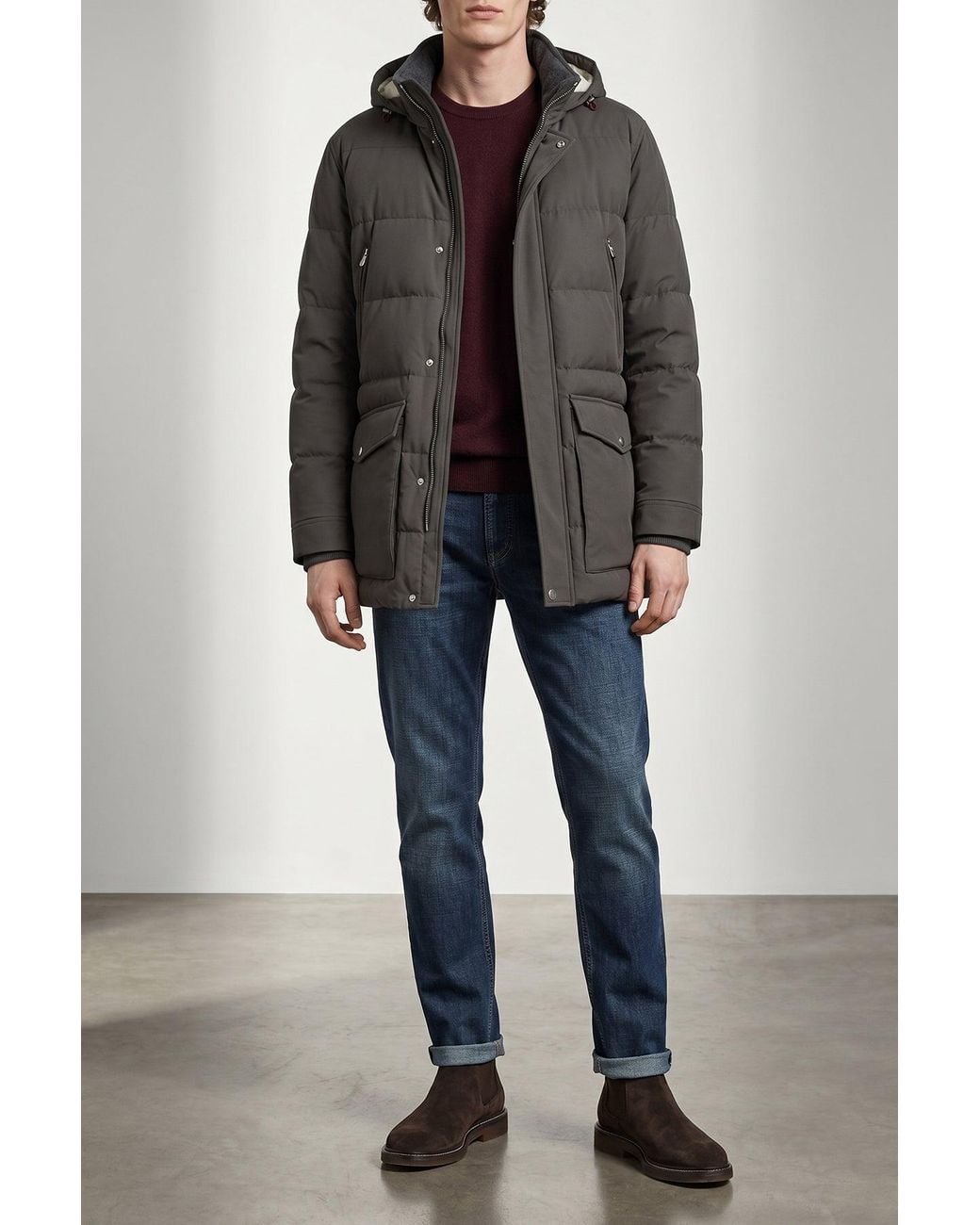 Brunello Cucinelli Purple Cashmere Sweater for men