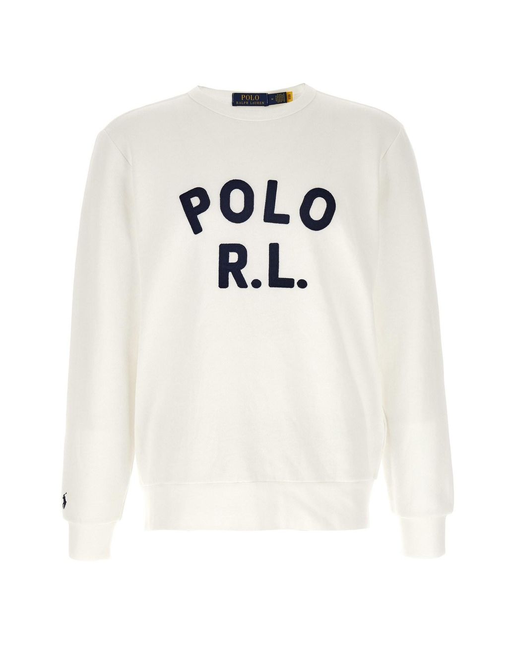 Polo Ralph Lauren White Logo Sweatshirt for men