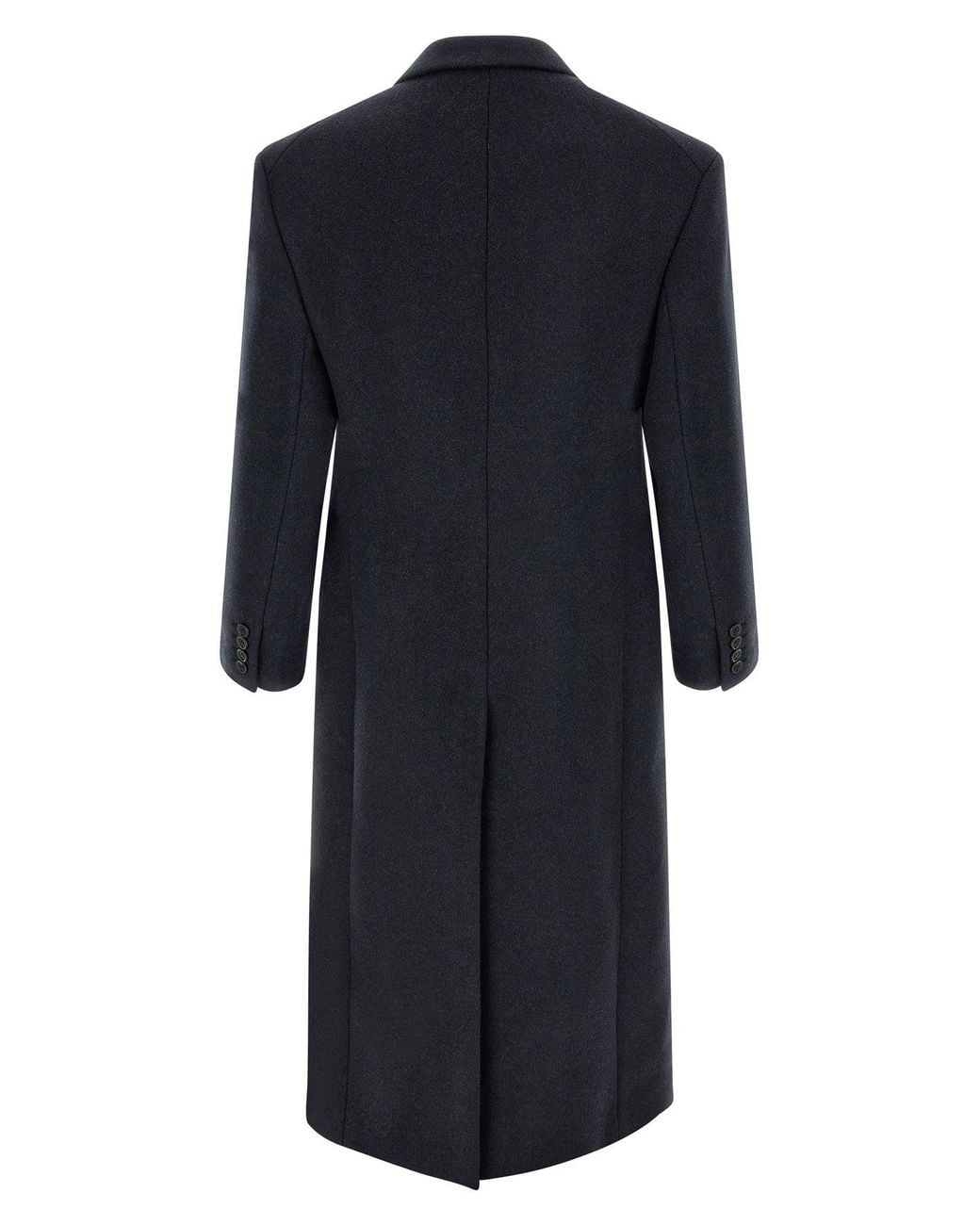Saint Laurent Black Double-Breasted Coat for men