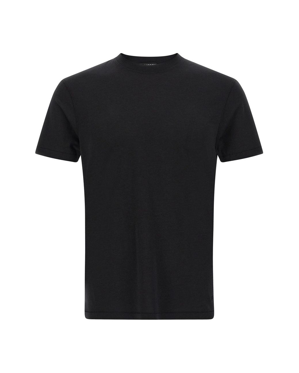 Tom Ford Black Logo Embroidery T-shirt for men