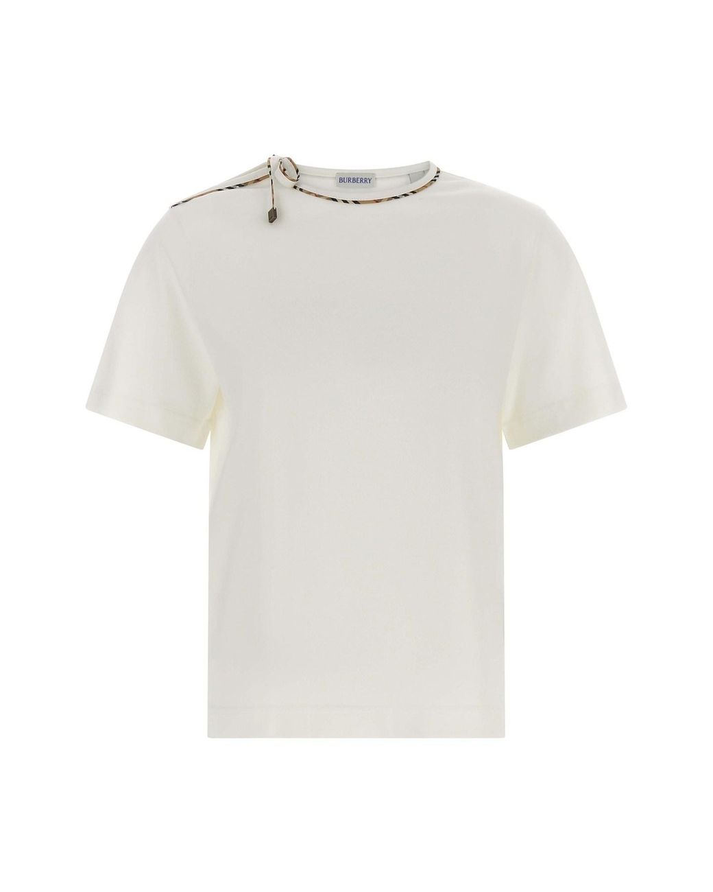 Burberry White 'frankie Bow' T-shirt