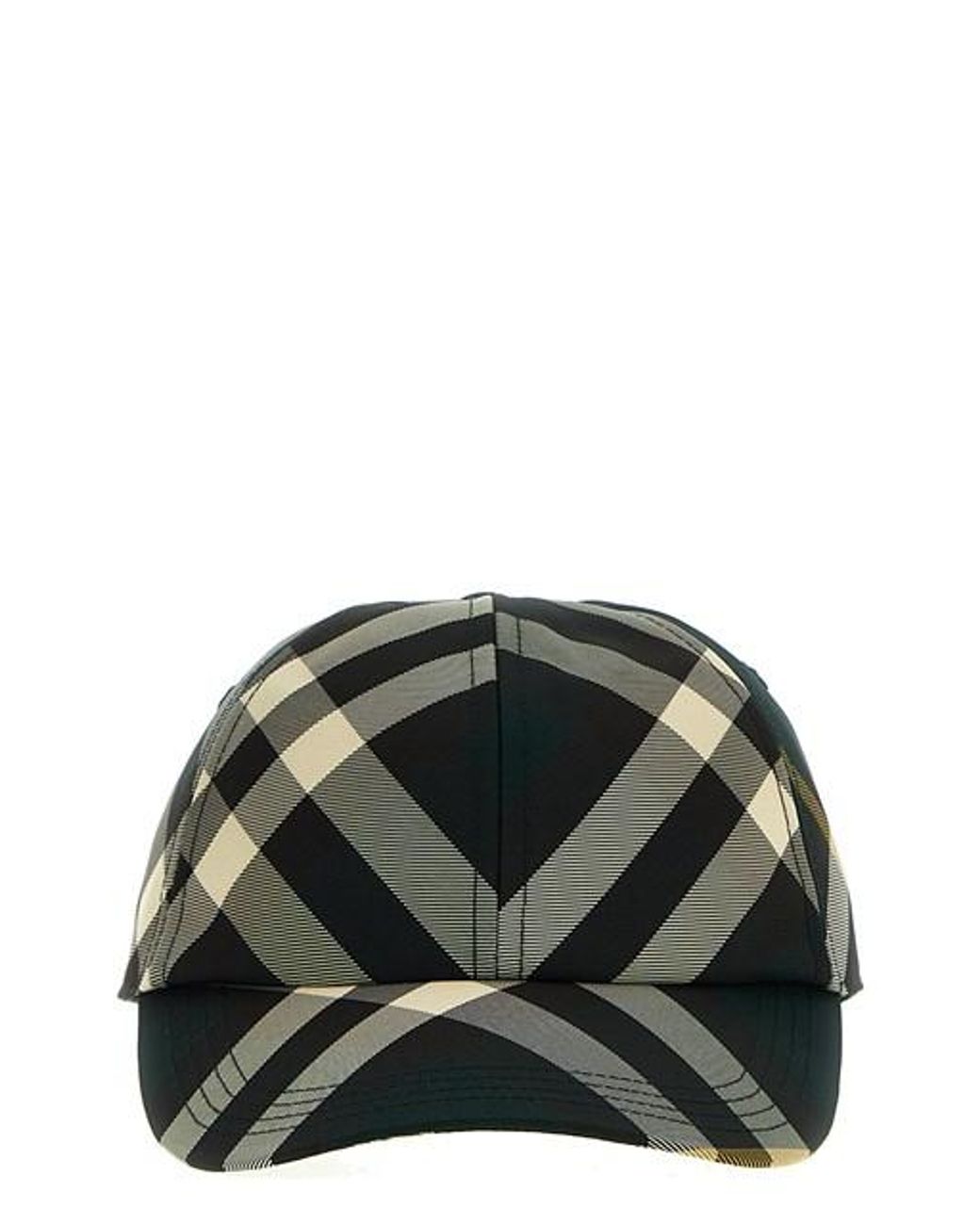 Burberry Check Cap in Black for Men | Lyst