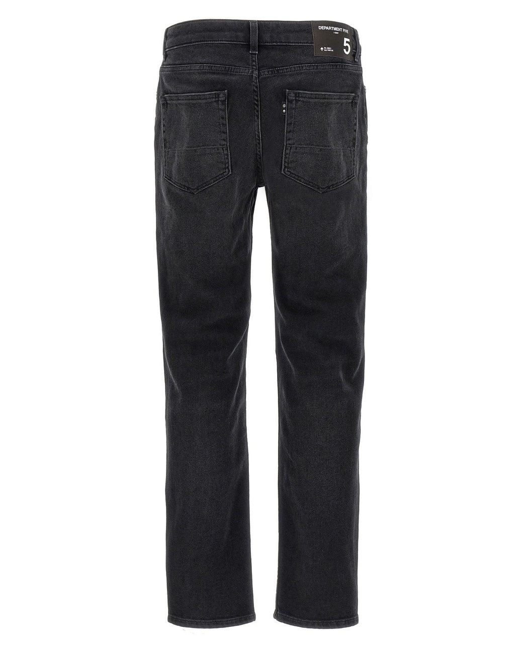Department 5 Black Jeans 'Stones Pant 5Tk Slim Crop' for men