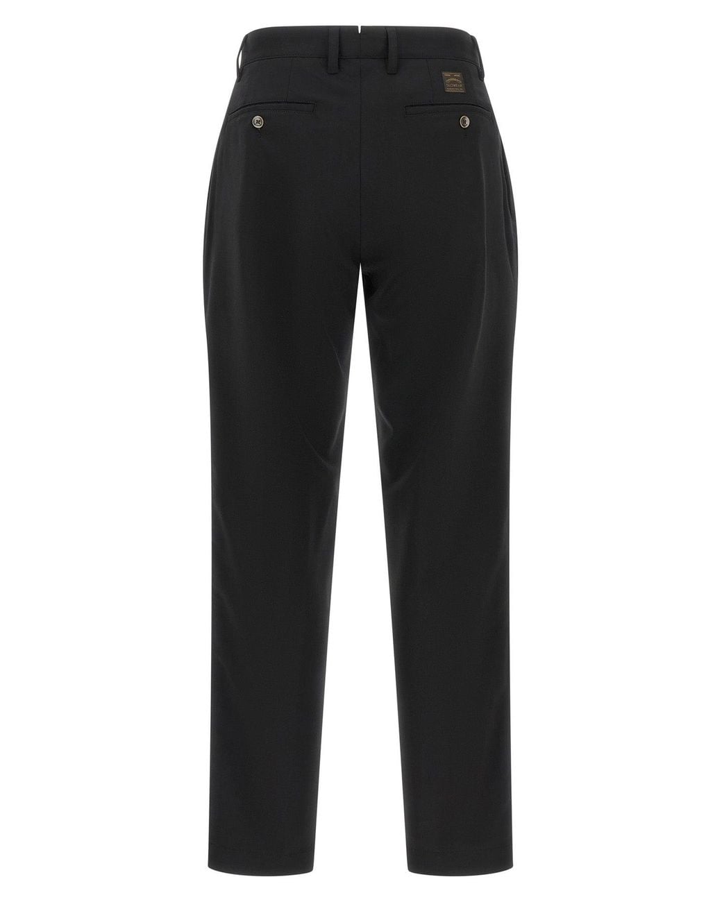 Incotex Black Single-Pleat Trousers for men