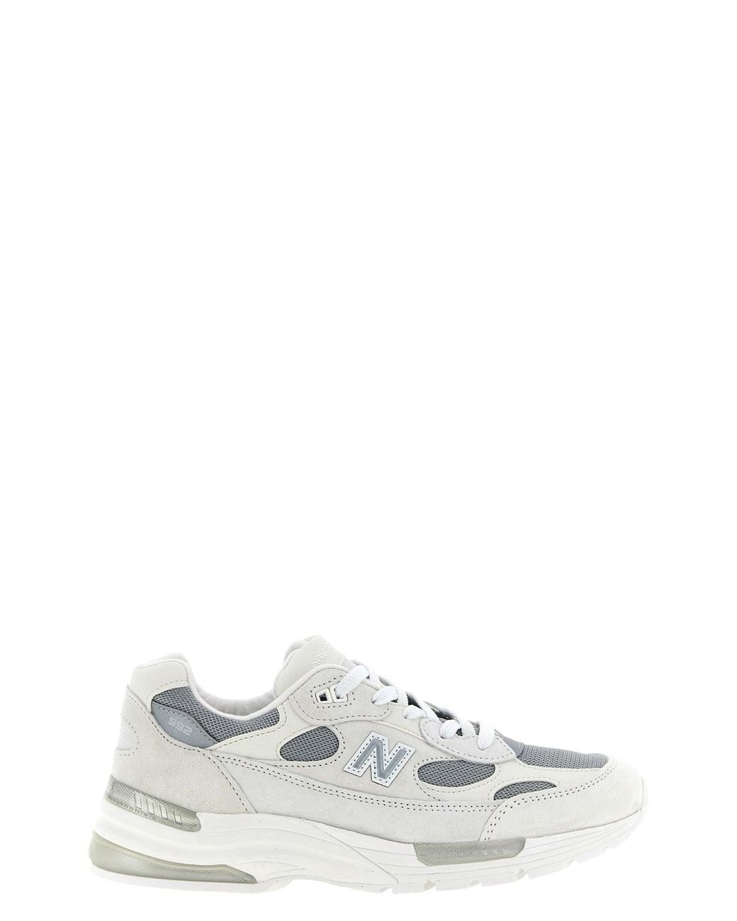 New Balance White Sneaker '992 Made