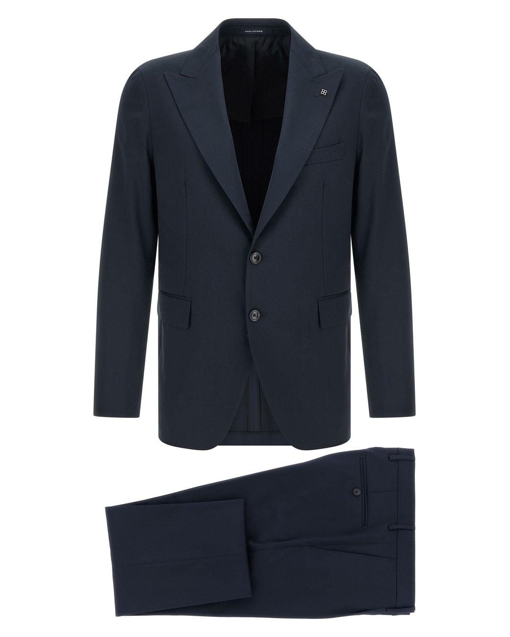 Tagliatore Blue Vesuvio Wool Blend Suit for men