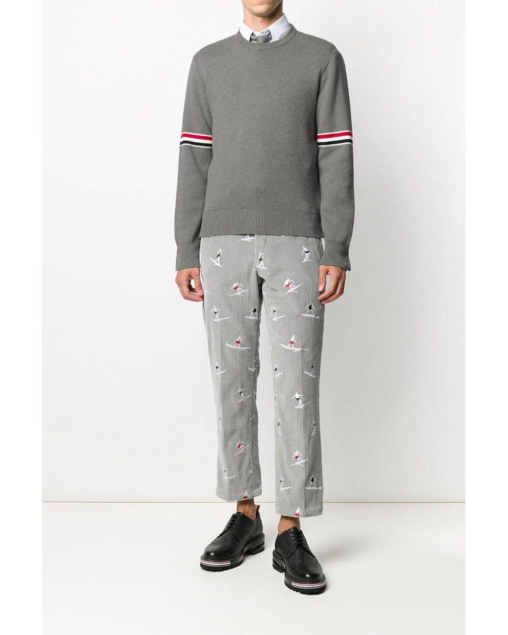 Thom Browne Pullover 'Classic' in Gray für Herren