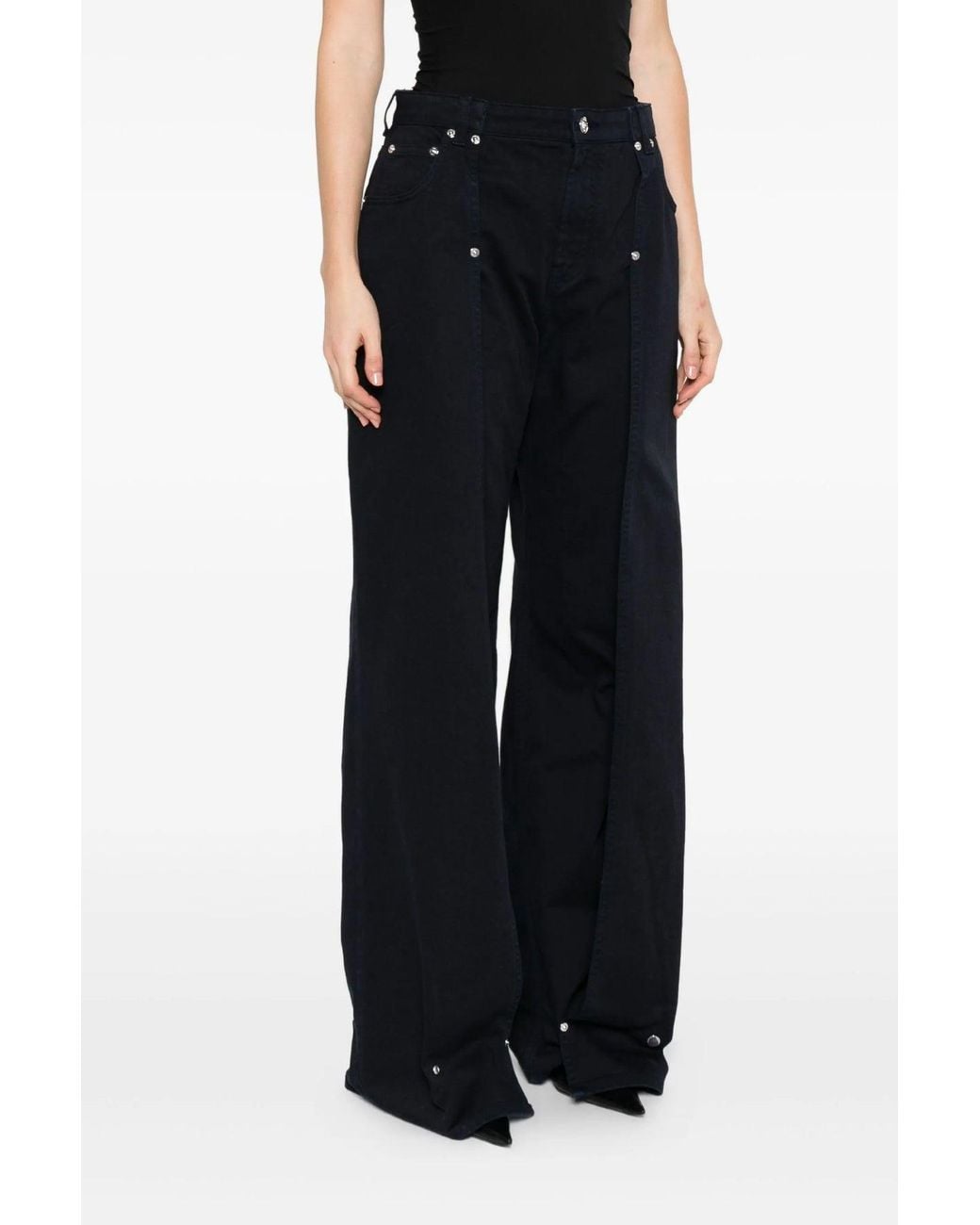 Jean Paul Gaultier Blue 'The Snap-Button Denim' Jeans