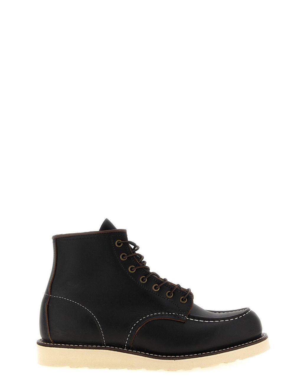 Red Wing Black 'classic Moc Toe' Lace-up Ankle Boots for men