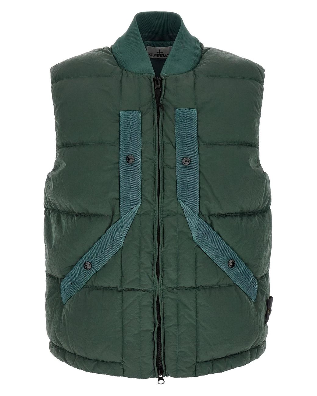 Stone Island Green 'g100008' Vest for men