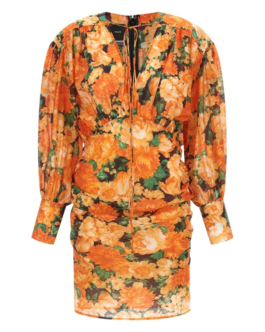 Pinko Orange 'apericena' Dress