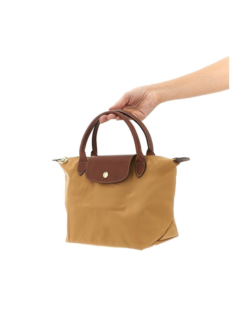 Longchamp Brown Handbag With Leather Details