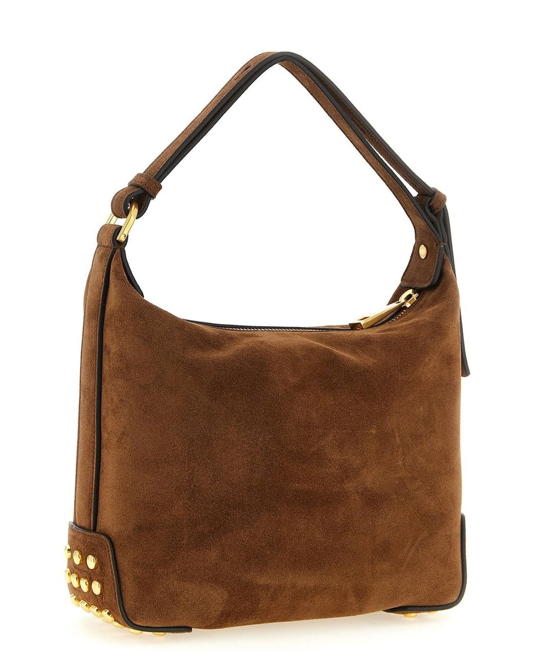 Tod's Brown 'Gommini' Mini Suede Shoulder Bag