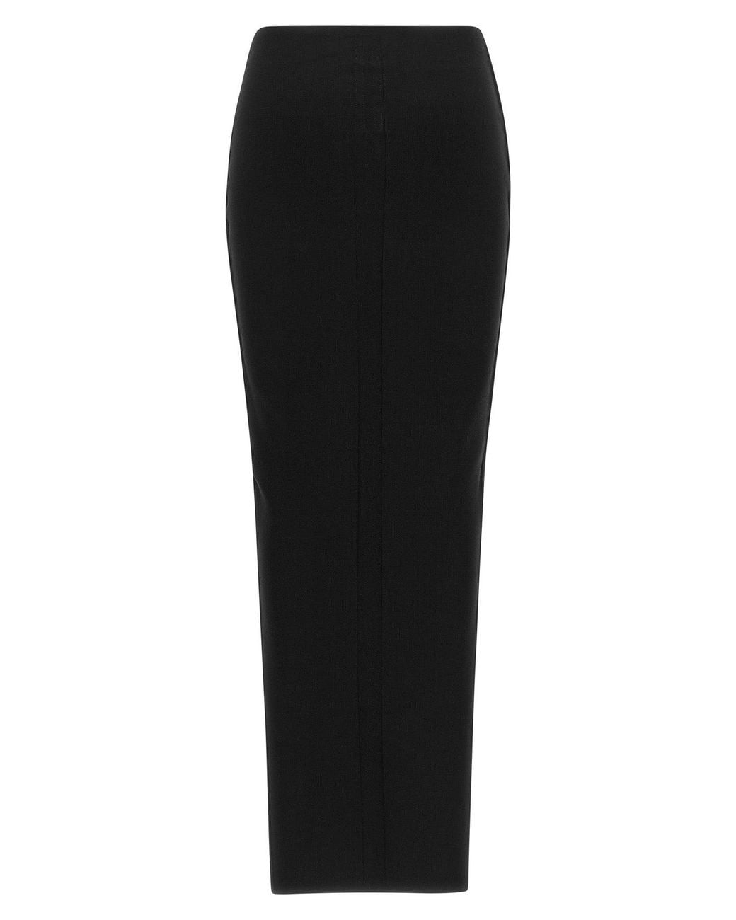 Rick Owens Black Knitted Maxi Skirt
