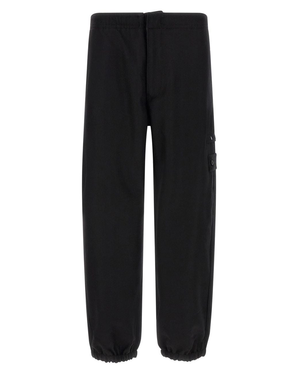 Stone Island Black 'badge Ghost' Cargo Pants for men