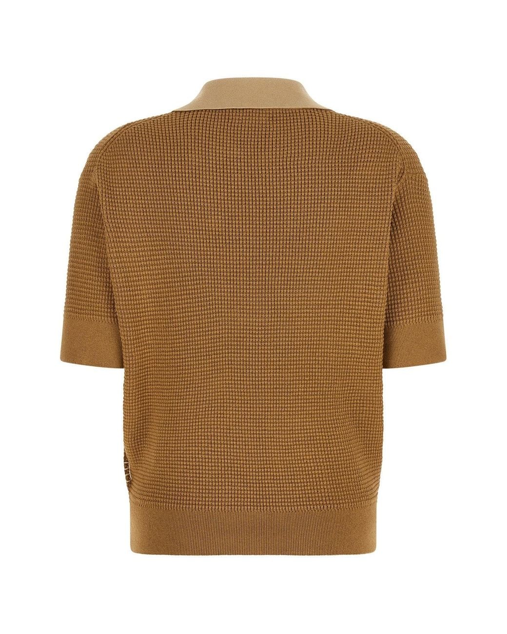 J.W. Anderson Brown J. W.Anderson J. W.Anderson Polo Jumper With Metal Ring Details