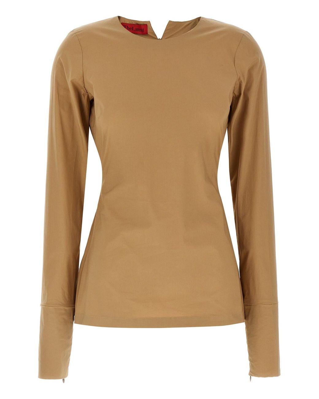 THE LATEST Brown 'terry' T-shirt