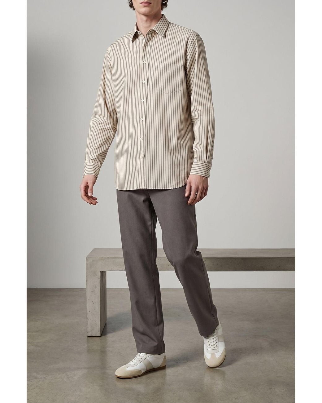 The Row White Cotton Kardiff Shirt for men