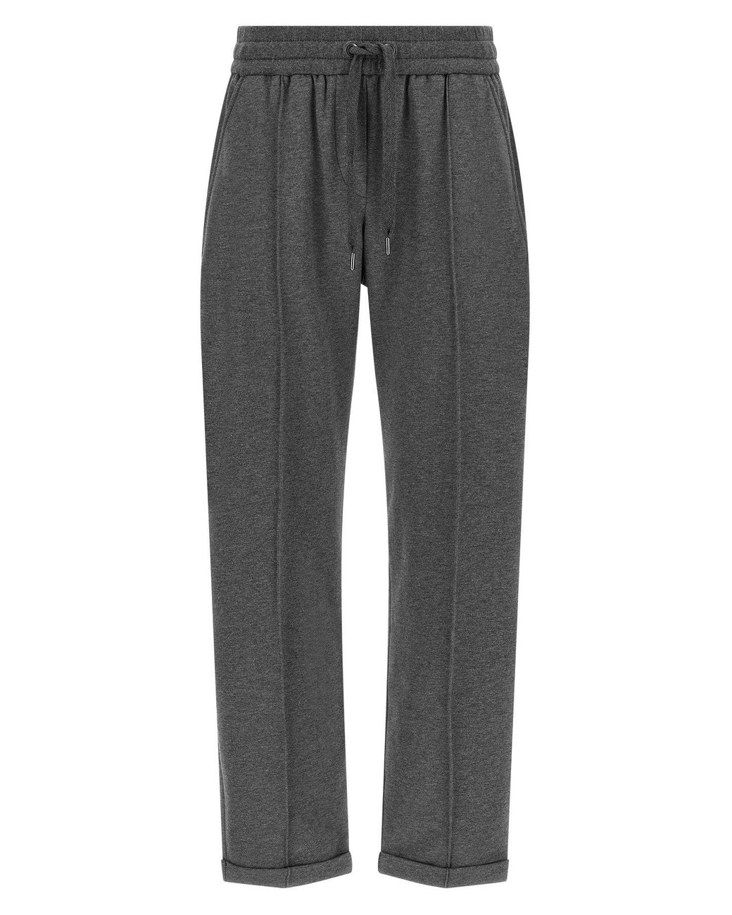 Brunello Cucinelli Gray 'Track' Jogging Trousers